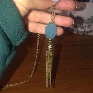 Carolina baby blue necklace NWOT